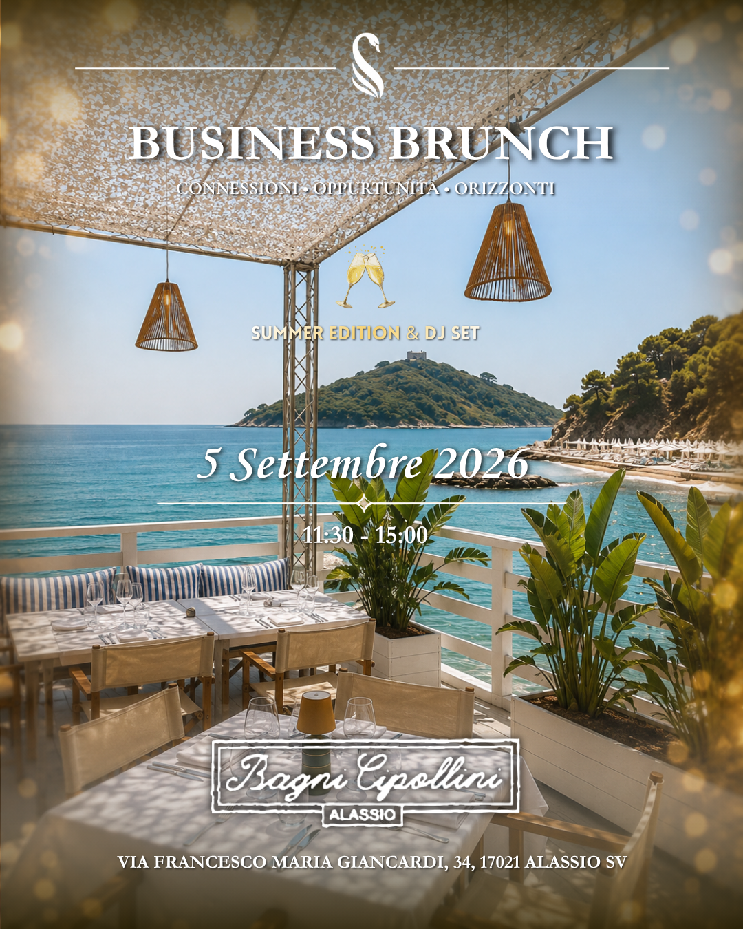 Locandina Business Brunch Alassio 5 Settembre 2026